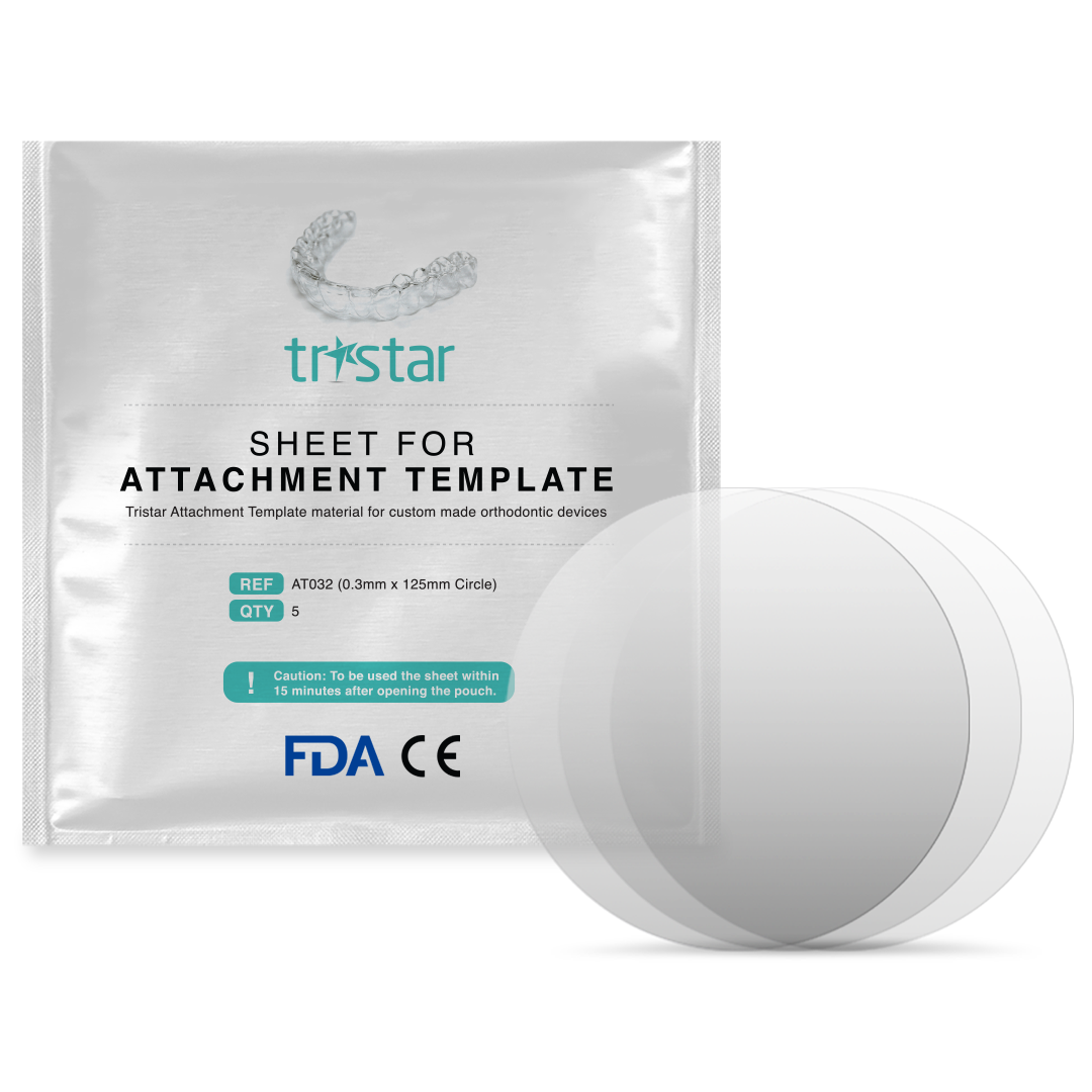 Tristar Attachment Template (5sheets/pack) Tristar Attachment Template (5sheets/pack) : TRISTAR-Aligner Material